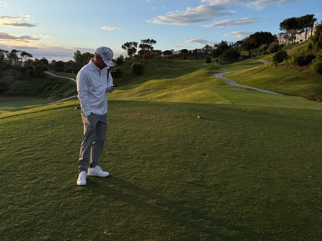 David Mullins on the golf course